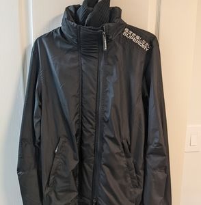 Men black superdry windbreaker (small)